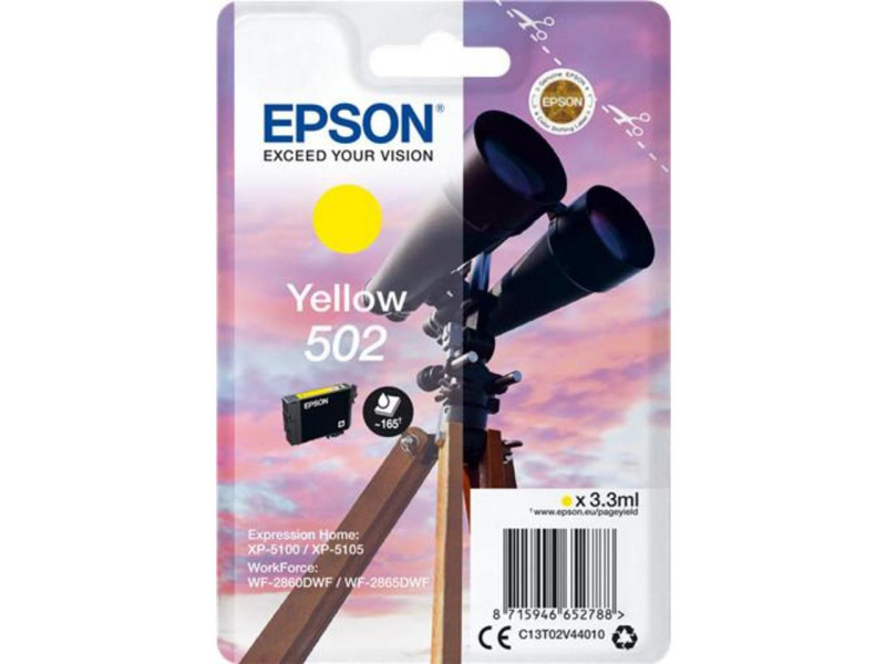 Cartouche EPSON 502 Jaune