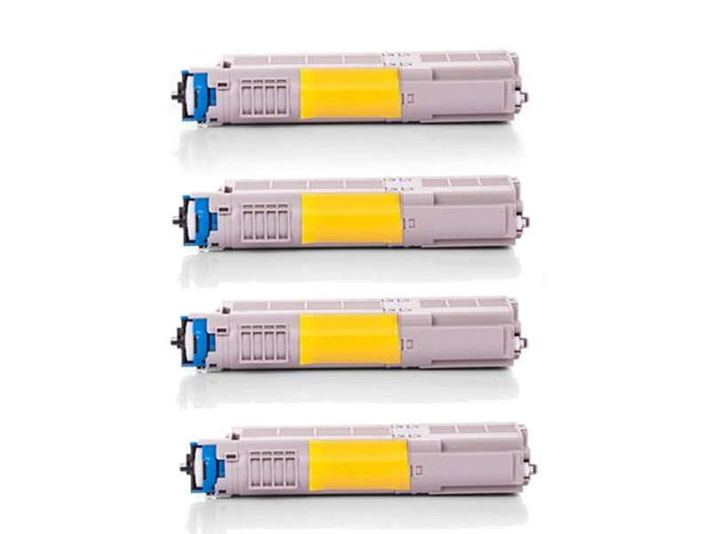 Lot de 4 toners compatibles OKI C532dn C542dn mc573dn - BK/C/M/Y
