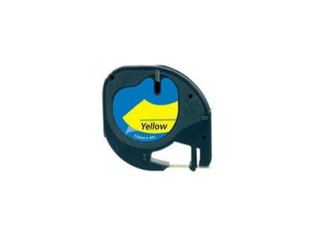 Ruban compatible DYMO Letra Tag, 12 mm x 4 m, en plastique