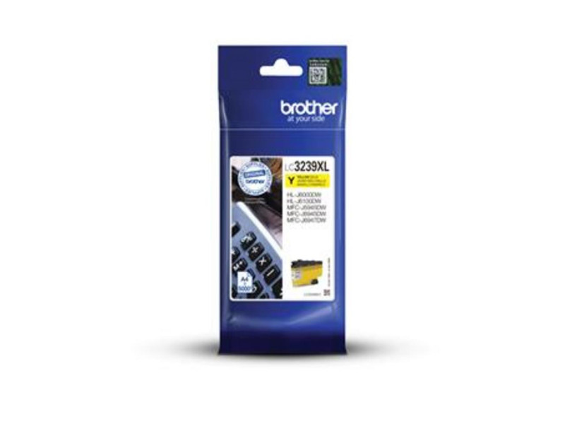 Cartouche Jet d'encre BROTHER Jaune LC3239XLY
