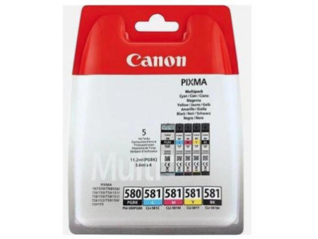 Cartouche Jet d'encre CANON (2 Noir + 1 Cyan + 1 Magenta + 1 Jaune) (*5) 2078C006