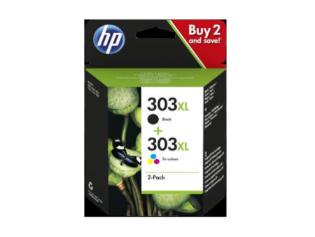 Cartouche Jet d'encre HP N°303XL (1 Noir + 1 Couleur) (*2) 3YN10AE