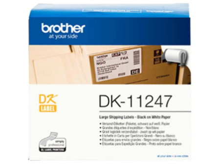 Rouleau d'étiquettes BROTHER Noir / Blanc DK11247