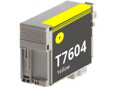 Cartouche compatible Epson T7604 jaune (25,9ml)