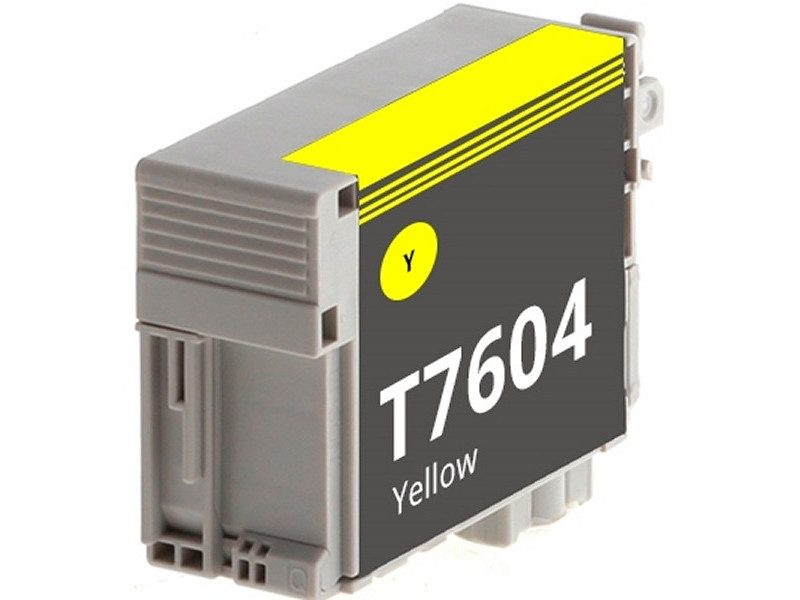 Cartouche compatible Epson T7604 jaune (25,9ml)