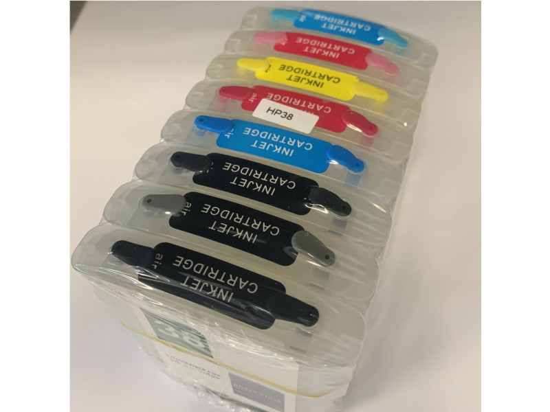 Cartouches rechargeables HP 38 (8 cartouches)