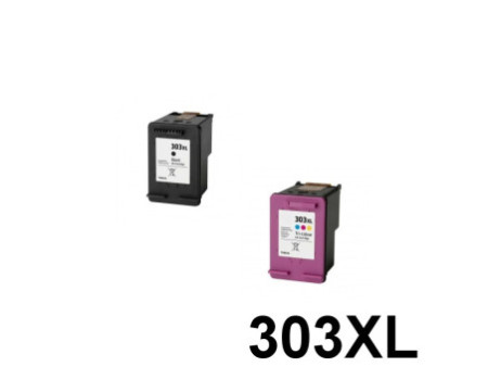 Multipack compatible HP 303XL (Noir + Couleur)