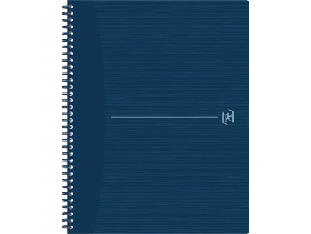 Oxford Cahier à spirales Origins, A4, ligné, bleu