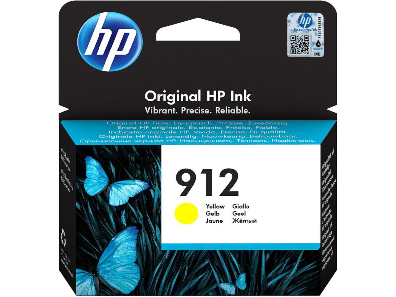 Cartouche Jet d'encre HP N°912 Jaune 3YL79AE-BGX