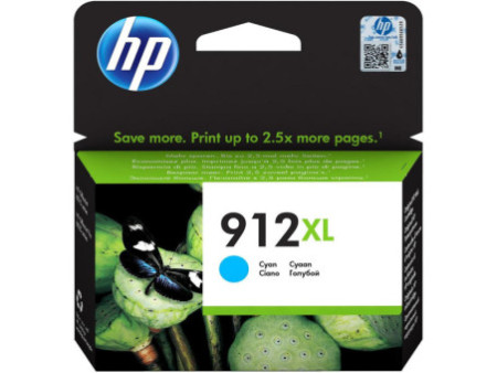 Cartouche Jet d'encre HP N°912XL Cyan 3YL81AE-BGX