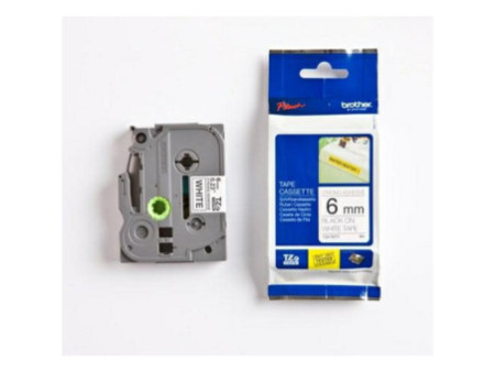 Etiquettes pour PTOUCH BROTHER Noir / Blanc TZES211