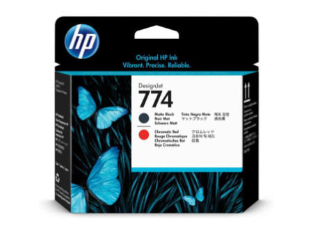 Tête d'Impression HP N°774 Noir Mat / Rouge Chromatique P2V97A