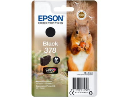 Cartouche Jet d'encre EPSON Noir C13T37814020