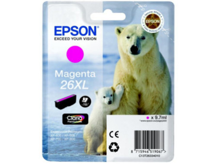 Cartouche Jet d'encre EPSON Magenta C13T26334022