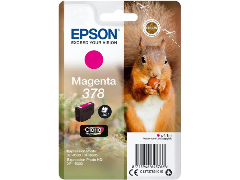Cartouche Jet d'encre EPSON Magenta C13T37834020