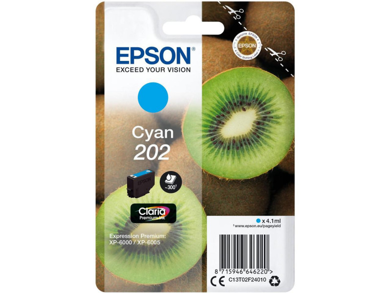Cartouche Jet d'encre EPSON Cyan C13T02F24020
