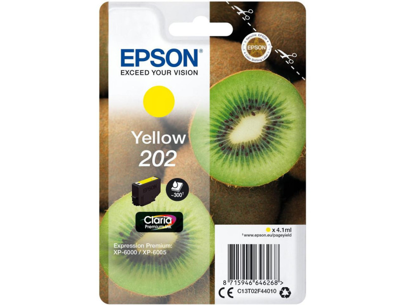 Cartouche Jet d'encre EPSON Jaune C13T02F44020