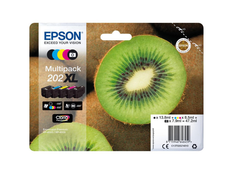 Cartouche Jet d'encre EPSON (*5) C13T02G74020