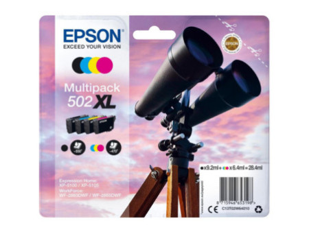 Multipack EPSON 502XL (Noir+Cyan+Magenta+Jaune)