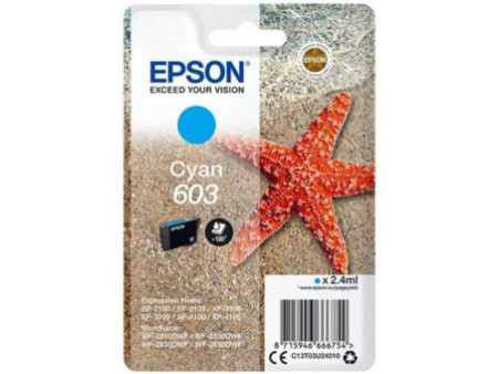 Cartouche Epson 603 C - 130 PAGES - Cyan