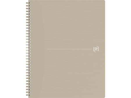 Oxford Cahier à spirales Origins, A4, ligné, beige