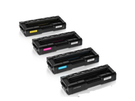 Pack promo 4 toners compatibles Ricoh 407543/4/5/6 - BK/C/M/Y