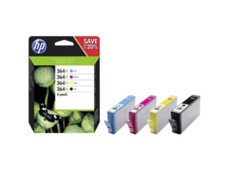 Cartouche Jet d'encre HP (1 Noir + 1 Cyan + 1 Magenta + 1 Jaune) (*4) N9J74AE