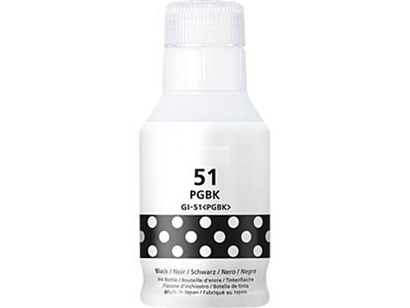 Bouteille d'encre compatible CANON GI51PGBK Noir 4529C001