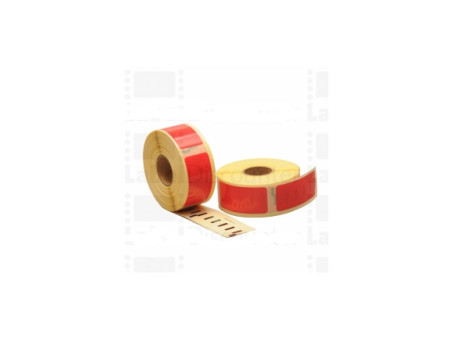 Etiquettes compatibles DYMO 11352R - S0722520 - 54mmX25mm - 500 pieces - rouge