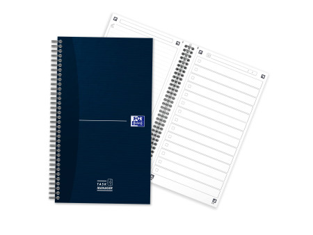 Oxford Office Essentials TaskManager, 141 x 246 mm, bleu