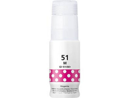Bouteille d'encre compatible CANON GI51M Magenta 4547C001