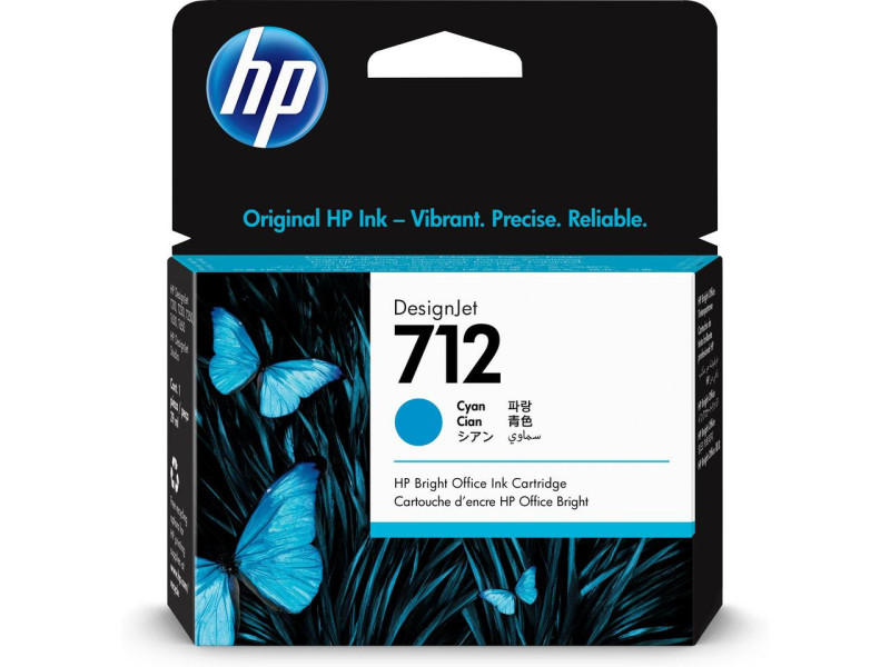 Cartouche Jet d'encre HP 712 Cyan 3ED67A