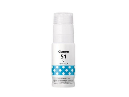 Bouteille d'encre CANON GI51C Cyan 4546C001