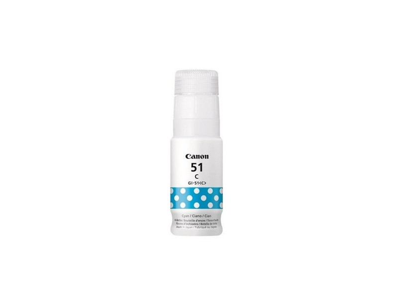 Bouteille d'encre CANON GI51C Cyan 4546C001