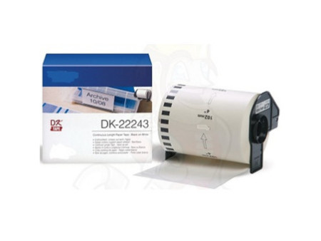 Rouleau etiquettes compatible brother DK-22243 - 102 mm x 30,48 m - blanc