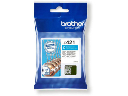 Cartouche Jet d'encre BROTHER LC421C Cyan LC421C