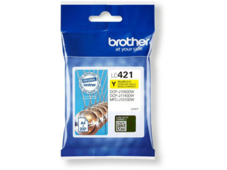 Cartouche Jet d'encre BROTHER LC421Y Jaune LC421Y