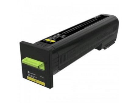 Toner compatible Lexmark 72K20Y0 - Jaune - 8000 pages