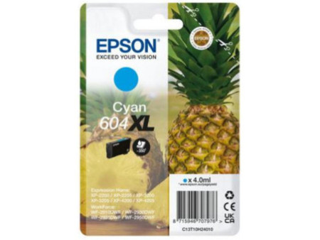 Cartouche Jet d'encre EPSON n° 604XL Cyan C13T10H24010