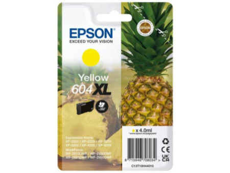 Cartouche Jet d'encre EPSON n° 604XL Jaune C13T10H44010