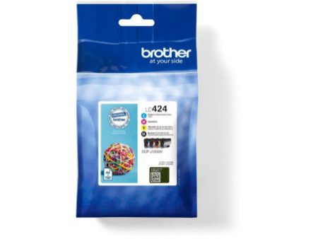 Cartouche Jet d'encre BROTHER (1 Noir + 1 Cyan + 1 Magenta + 1 Jaune) (*4) LC424VAL