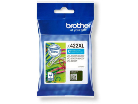 Cartouche Jet d'encre BROTHER Cyan LC422XLC