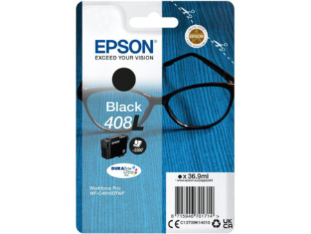 Cartouche Jet d'encre EPSON N°408L Noir C13T09K14010
