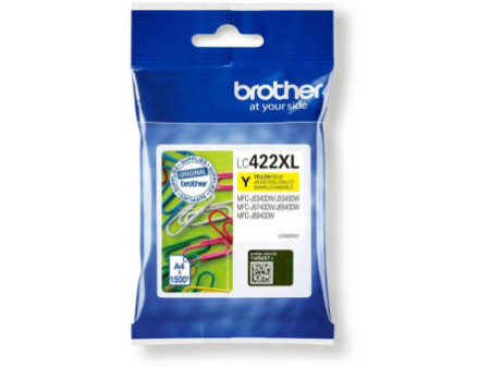 Cartouche Jet d'encre BROTHER Jaune LC422XLY