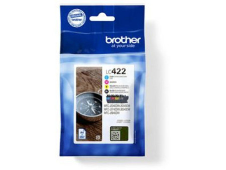 Cartouche Jet d'encre BROTHER (1 Noir + 1 Cyan + 1 Magenta + 1 Jaune) (*4) LC422VAL