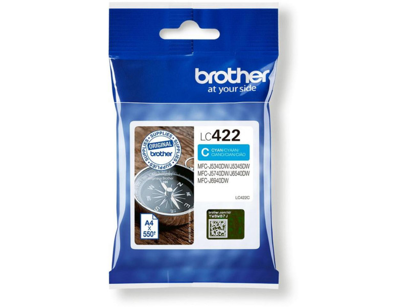 Cartouche Jet d'encre BROTHER Cyan LC422C