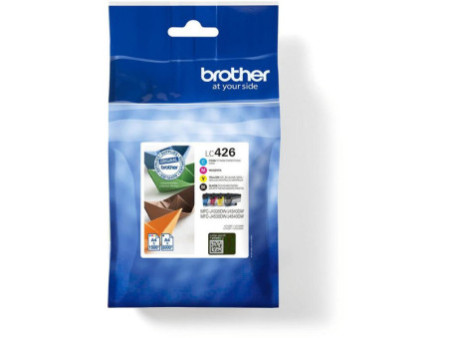 Cartouche Jet d'encre BROTHER (1 Noir XL + 1 Cyan + 1 Magenta + 1 Jaune) (*4) LC426VAL