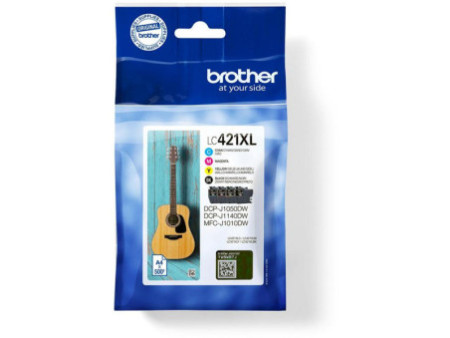 Cartouche Jet d'encre BROTHER (1 Noir + 1 Cyan + 1 Magenta + 1 Jaune) (*4) LC421XLVAL