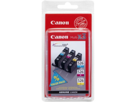 Bouteille d'encre CANON CLI-526 Y/M/C (1 Cyan + 1 Magenta + 1 Jaune) (*3) 4541B012
