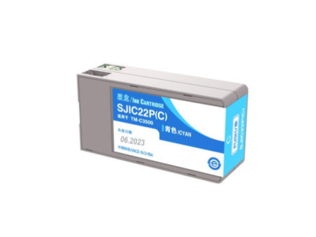 Cartouche compatible EPSON Cyan C33S020602 SJIC22PC